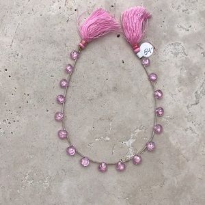 Strand of Pink Zircon